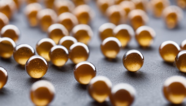 A bunch of small beads on a table