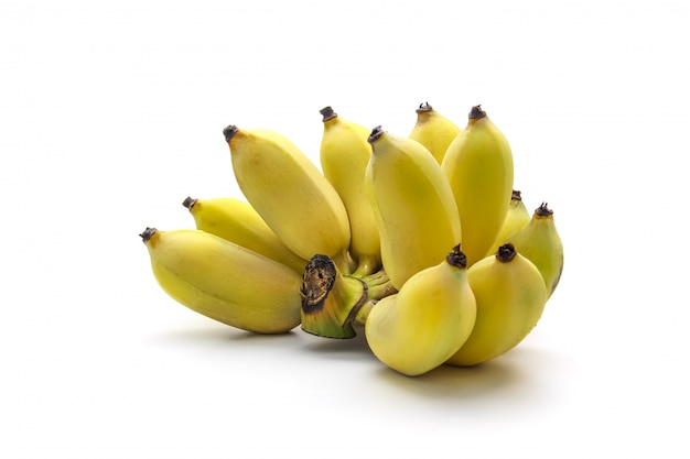 Bunch of Tasty banana isolated on white