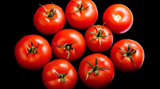 a bunch of tomatoes sitting on top of a table