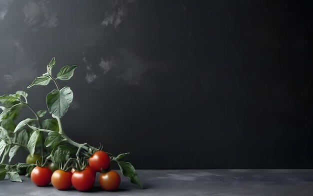 Photo a bunch of tomatoes on a table with a smoke coming out of it