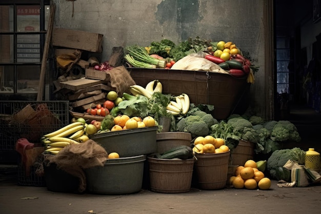 A bunch of vegetables are on a table