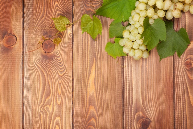 Bunch of white grapes