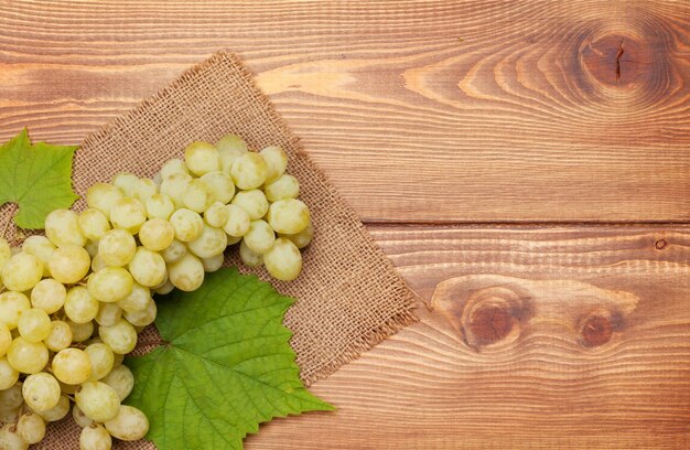 Bunch of white grapes