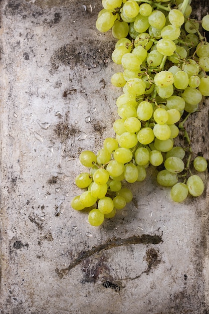 Bunch of white grapes