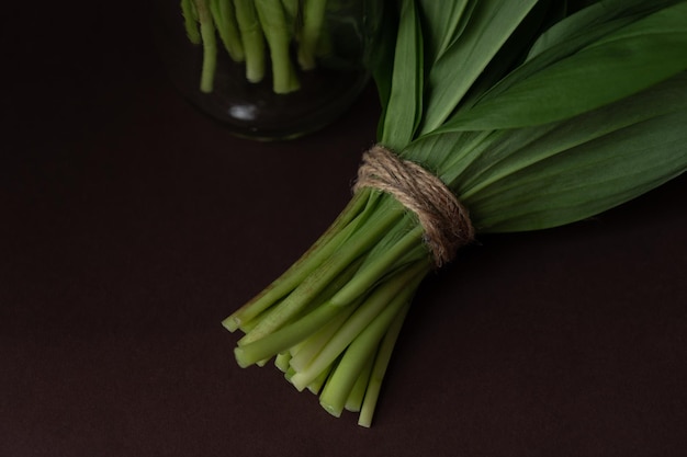 A bunch of wild garlic