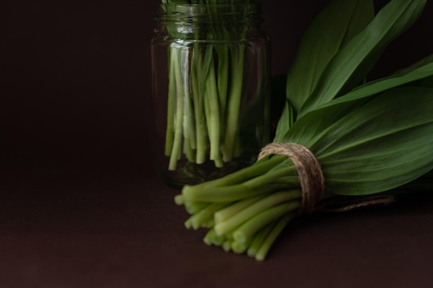 A bunch of wild garlic