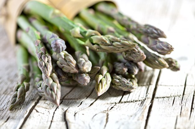 Bunches of fresh asparagus 