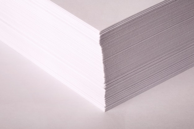 Photo a bundle of white paper for the office