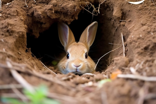 Photo bunny burrows