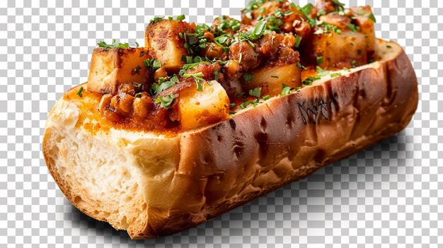 Bunny Chow South Africa Isolated on Transparent Background