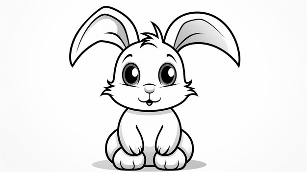 Photo bunny clipart cartoon vector