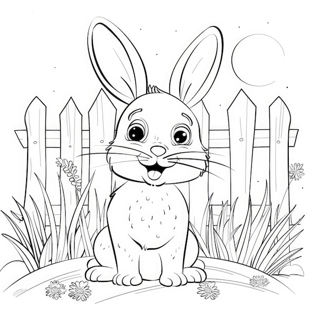 Bunny Coloring Pages Entertaining Kids