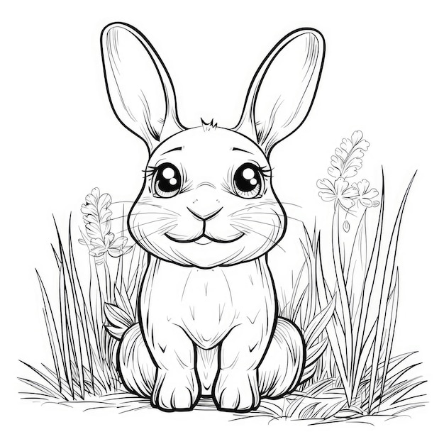 Bunny Coloring Pages Entertaining Kids