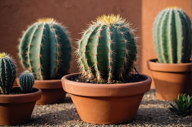 Bunny ear cactus in een terracotta pot