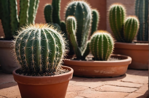 Bunny ear cactus in een terracotta pot