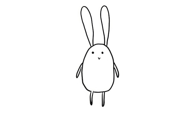 토끼 스케치 윤 그림