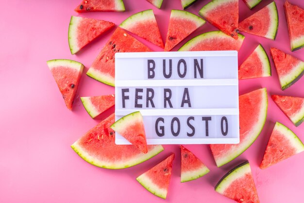 Foto background delle vacanze di buon ferragosto