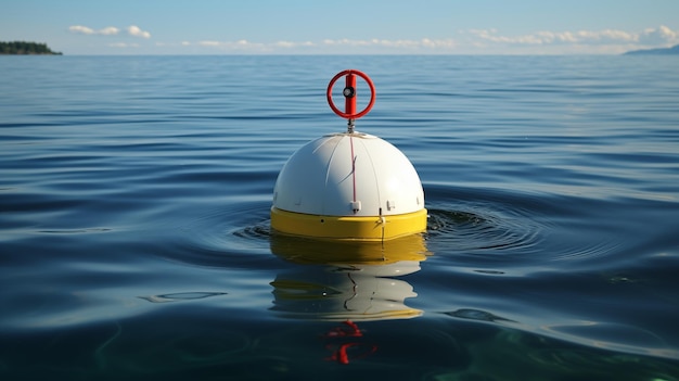 Buoy system Marine navigation aids waterway markers AI Generated