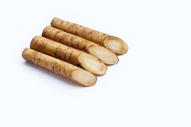 Burdock Root Gobo on white background