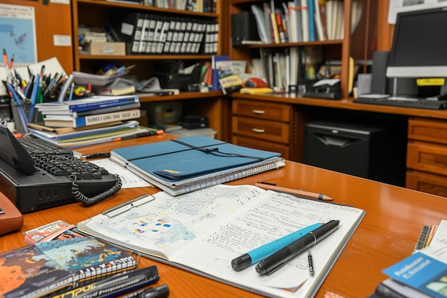 Foto bureau dagboeken werkzaamheden