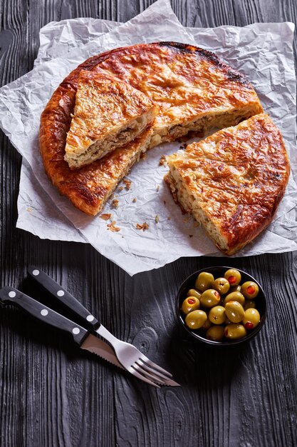 Burek is a crispy pastry pie with meat filling