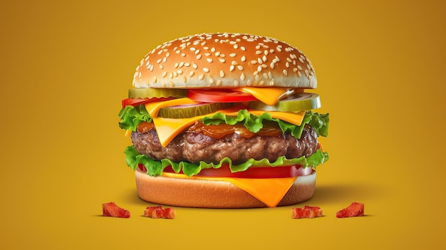 Burger 3d generative ai