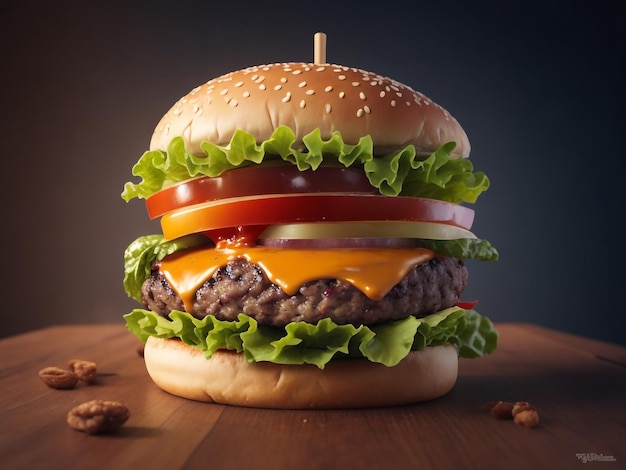 burger background images collections cute wallpapers ai generated