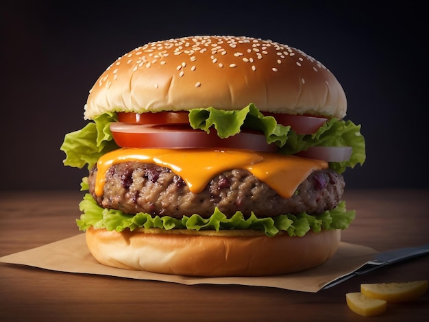 burger background images collections cute wallpapers ai generated