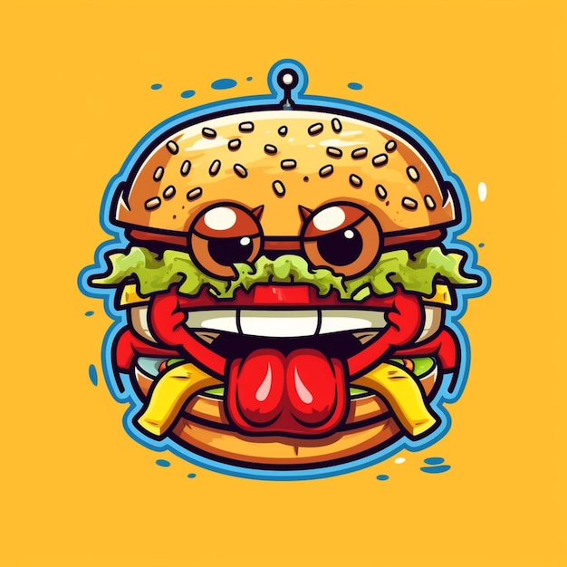 Burger cartoon logo 18