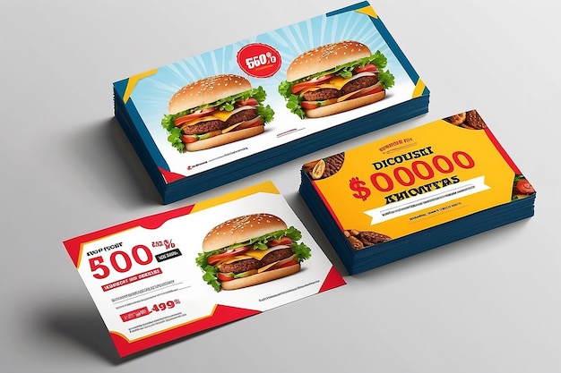 Burger Discount Voucher Template