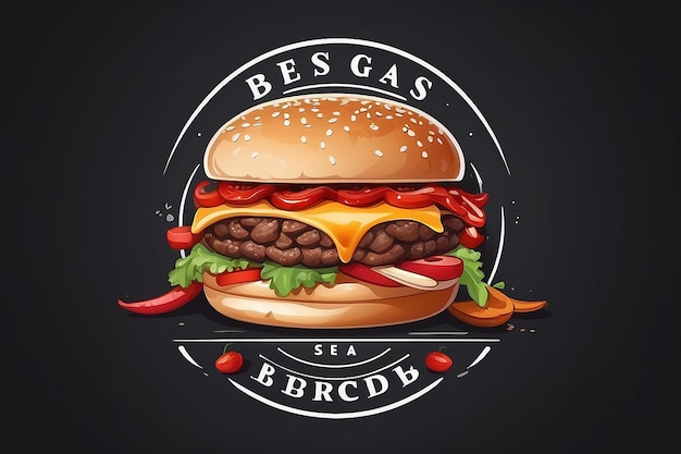 Burger Logo Fast Food Design