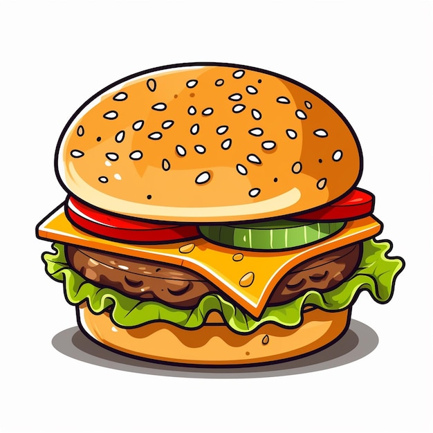 Burger vector illustration