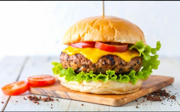 Burger with Exotic Spices