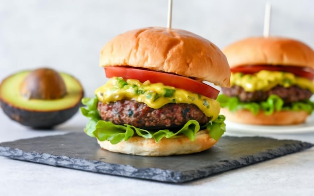 Burger with Guacamole