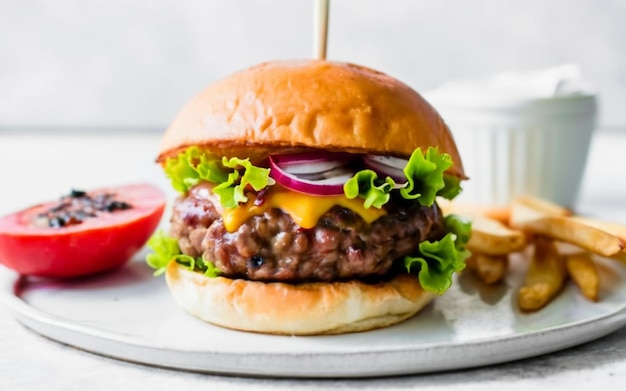 Burger with Spicy Guava Glaze