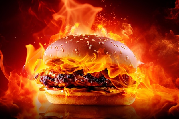 Photo burger youtube thumbnail design