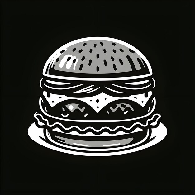 Foto burgerlogo of icoon met vaste achtergrond