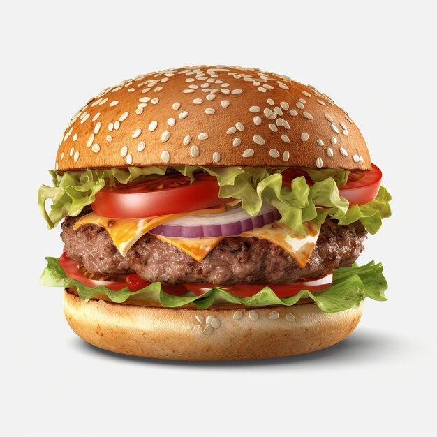 Photo burgers photorealistic hyper detailed very hight quality ai generated illustration