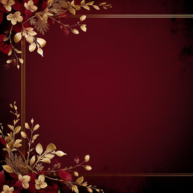 Burgundy Elegance Visueel aantrekkelijk Splash Frame Design