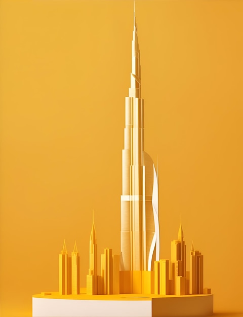 burj khalifa art work wallpaper