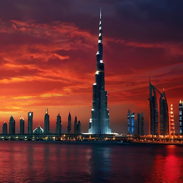 Burj Khalifa gegenereerd door AI