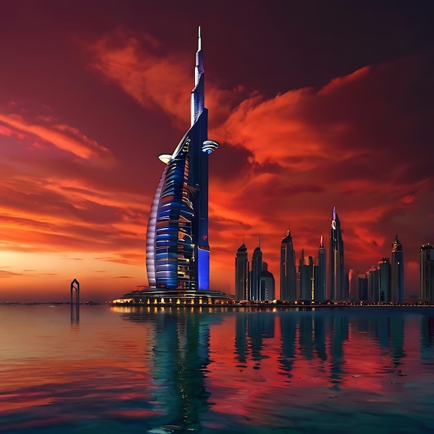 Burj Khalifa gegenereerd door AI