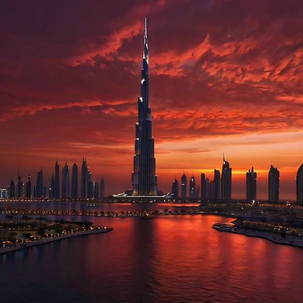 Burj Khalifa genarated by AI