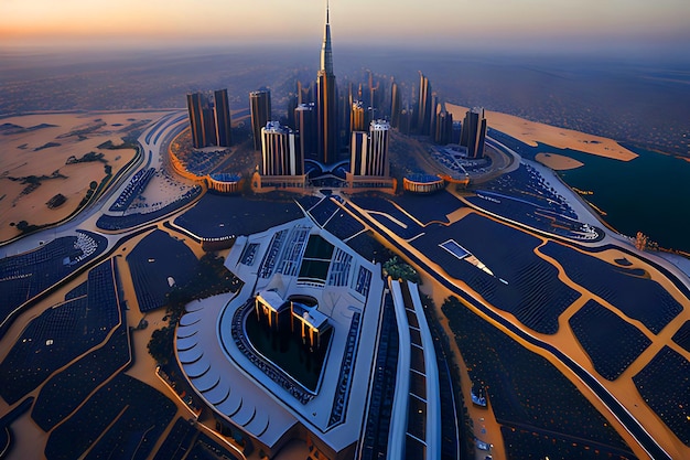 Burj Khalifa Imagine View различные цвета освещения Сидней Австралия