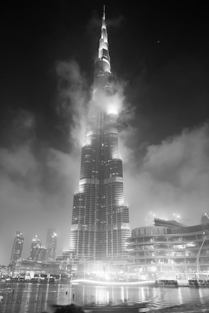 Burj Khalifa in de nacht