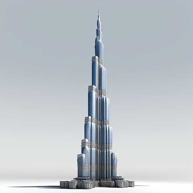 Burj Khalifa its height skyscraper Generative AI