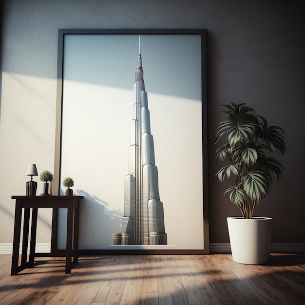 Burj Khalifa its height skyscraper Generative AI