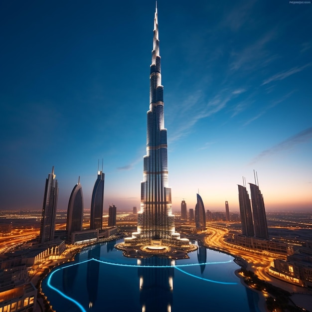 Burj Khalifa tower in Dubai