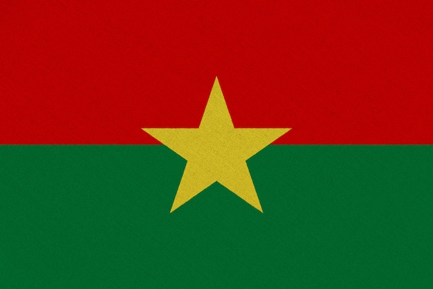 Burkina Faso stoffen vlag