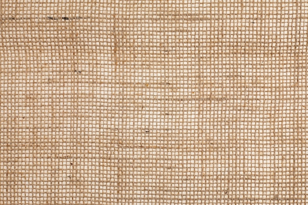 Photo burlap fabric texture background.